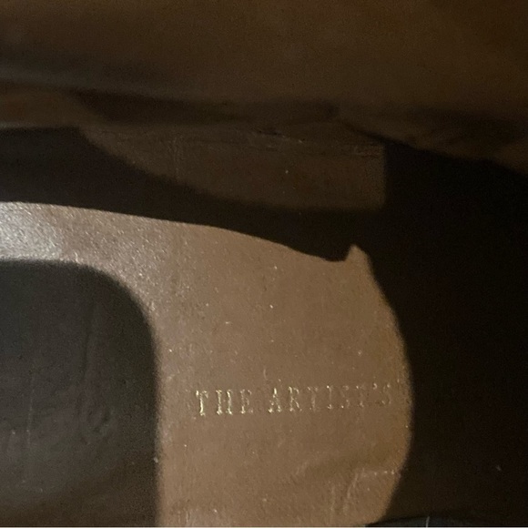 FRANCO SARTO Sz 9 Western Style Stacked Heel Strap at Ankle Leather  Booties - Picture 10 of 11